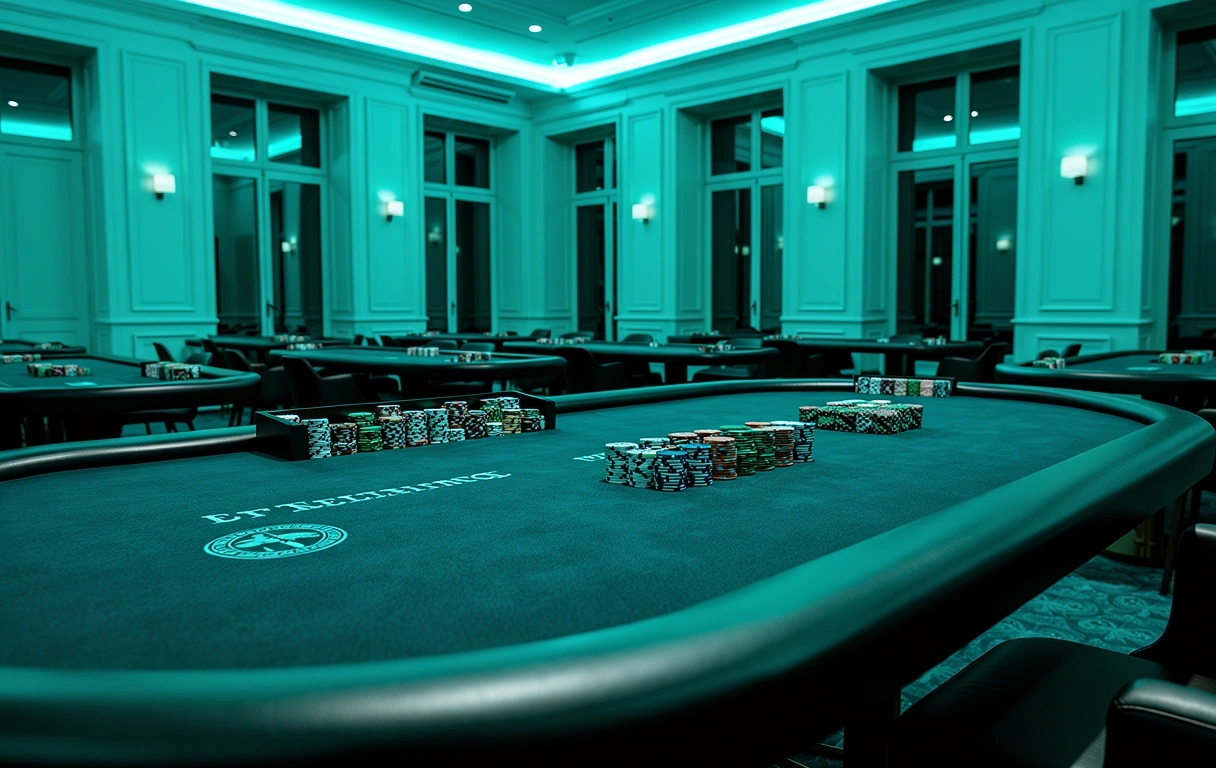 Environnement de tournoi de poker professionnel